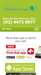 Mobile Screenshot of batemansbayvet.com.au